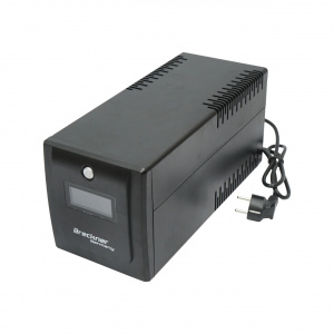 UPS 1000VA/600W cu baterii 2x7.5Ah si 4 prize shuko, LCD, USB, Cod: BK69766, Brand: BRECKNER GERMANY - Img 5