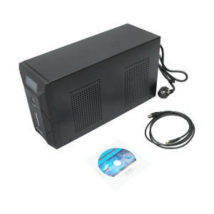 UPS 3000VA/1800W cu baterii 4x9Ah si 3 prize shuko, LCD, USB, AVR, Cod: BK69769, Brand: BRECKNER GERMANY - Img 4