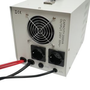 UPS cu invertor centrala termica 1400W/2000VA, unda sinusoidala pura 24V/230V, 2 prize schuko, afisaj LCD, AVR , Cod: BK79717, Marca: BRECKNER GERMANY - Img 5