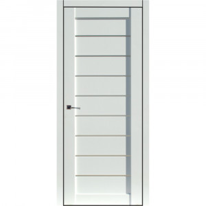 Usa interior, C018G, lemn & mdf, 80x200cm, alb mat, reversibila, Doors