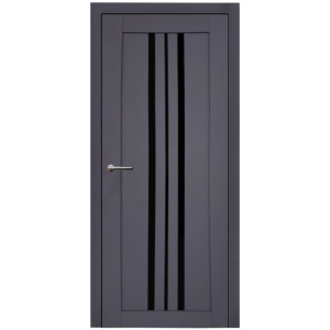 Usa interior, KD 12, lemn & mdf, 60x200cm, antracit mat, reversibila, KDoors