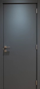 Usa interior, Veneto Slim BLANK Graphite Slim Matt, lemn & mdf, 70x200cm, antracit mat, reversibila, KDoors