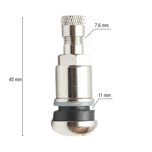 Valva roata tubeless 45mm alama TR413 cromata MS525AL, DISRX85