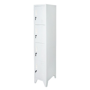 Vestiar, dulap metalic cu 4 usi securizate 1700x300x450mm, Cod: BK78302, Echivalență: DISLP75, Breckner Germany