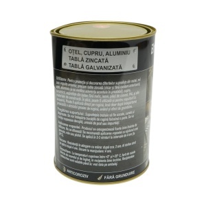 Vopsea email anticoroziva 3 in 1 pentru metal, direct pe rugina, pe baza de apa, galben sport 2000g Breckner Germany, BK00219 - Img 3