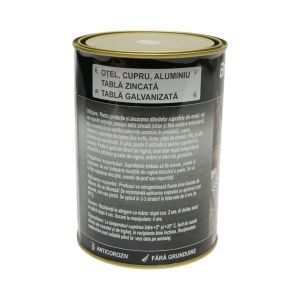 Vopsea email anticoroziva 3 in 1 pentru metal, direct pe rugina, pe baza de apa, alb boreal 2000g Breckner Germany, BK00225 - Img 3