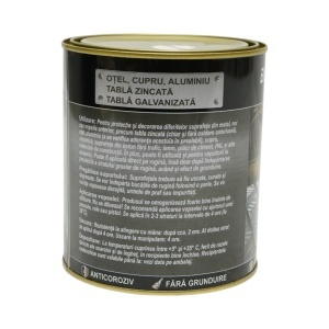 Vopsea email anticoroziva 3 in 1 pentru metal, direct pe rugina, pe baza de apa, alb mat 750g Breckner Germany, BK00300 - Img 3