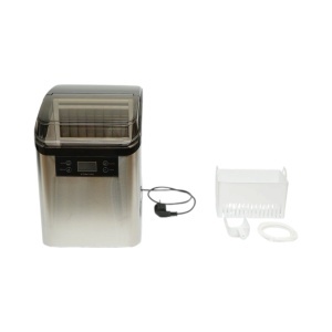 Aparat de facut cuburi de gheata inox 20 kg/24h, rezervor apa 2.5L, cos colectare 1.2kg, autocuratare, afisaj digital, BK00404 - Img 2
