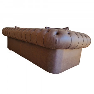 Canapea Fixa Lighter, 240x100x75cm, 3 locuri, Cayenne 1116 Espresso, Glasspandoor - Img 4