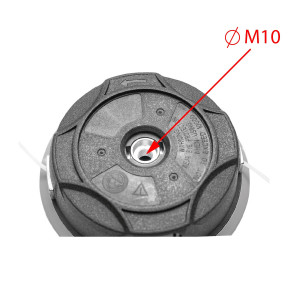 Cap tambur universal motocoasa cu fir fi2.5mm si filet prindere M10 x P1.25LH, Cod: BK99741, Brand: BRECKNER GERMANY - Img 4