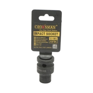 Cheie tubulara de impact 10mm, patrat 1/2 Cr-Mo Crownman, CROWNMAN, DISUF43