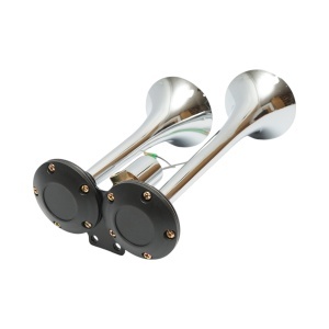 Claxon 2 trompete 12/24V pentru compresor aer, DISBS76, BRECKNER GERMANY - Img 3
