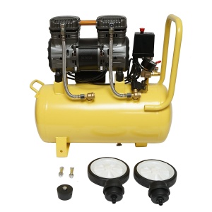 Compresor aer fara ulei silentios, volum 30L, putere 1490W/2CP presiune maxima 8 Bar, volum aer aspirat 130 L/min , Cod: DISPT04, Marca: CROWNMAN - Img 2
