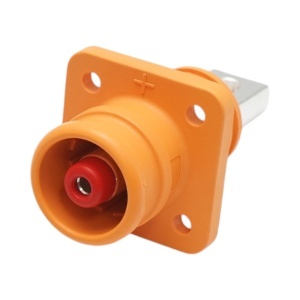 Conector baterie tata portocaliu 1500V/350A pentru cablu cupru 95mm² IP68 , Cod: DISTU33, Leader - Img 3