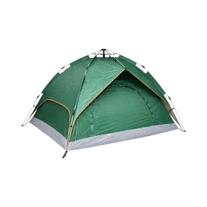 Cort camping 2 persoane verde pliabil automat pop-up 2 intrari, impermeabil cu protectie UV si plasa anti-insecte 200x200x145cm, BRECKNER GERMANY, BK76203 - Img 5