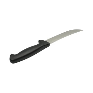 Cutit dezosat curbat profesional 15cm, lama otel 5Cr15MoV, maner PP negru Breckner Germany, AAA421 - Img 5