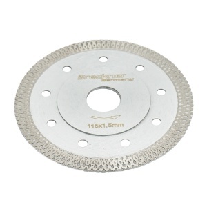 Disc diamantat turbo continuu 115x1.5x22.23mm, taiere umeda/uscata pentru ceramica dura, gresie, faianta Breckner Germany, BRECKNER GERMANY, BK79591 - Img 3