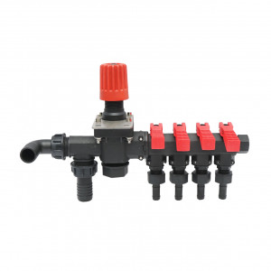 Distribuitor cu 4 cai si manometru cu glicerina pentru erbicidator, Cod: DISBD07, Brand: BRECKNER GERMANY - Img 2