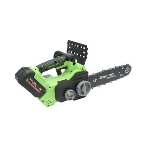 Drujba electrica profesionala cu 2 acumulatori 20V, 4Ah Li-ion, motor brushless, display digital LED, lama 12 inch (300mm) Breckner Germany, BK99684 - Img 8
