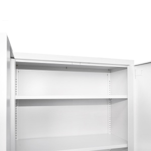 Dulap metalic fiset 1800x800x350mm cu 2 usi securizate, 4 polite, gri, Cod: BK92938, Brand: BRECKNER GERMANY - Img 6