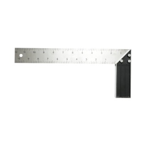 Echer tamplarie profesional 300mm/12 inch, maner aluminiu, rigla otel carbon, Cod: DISPT66, Brand: CROWNMAN - Img 2