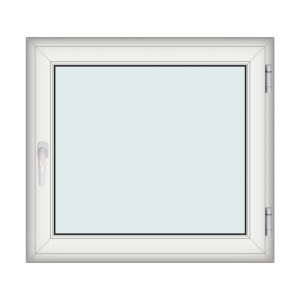 Fereastra 110x100cm, 1 canat, alb, dreapta si rabatare, Klass, 7cm, 6 camere, 2 garnituri - Img 1