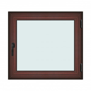 Fereastra 110x100cm, 1 canat, mahon, dreapta si rabatare, Klass, 7cm, 6 camere, 2 garnituri - Img 1