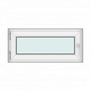 Fereastra 110x50cm, 1 canat, alb, stanga si rabatare, Klass, 7cm, 6 camere, 2 garnituri
