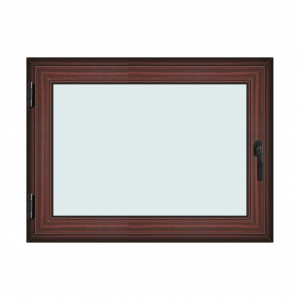 Fereastra 120x90cm, 1 canat, mahon, stanga si rabatare, Klass, 7cm, 6 camere, 2 garnituri