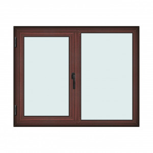 Fereastra 150x120cm, 2 canate, mahon, stanga si rabatare, Klass, 7cm, 6 camere, 2 garnituri - Img 1