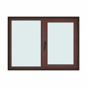 Fereastra 160x120cm, 2 canate, mahon, dreapta si rabatare, Klass, 7cm, 6 camere, 2 garnituri - Img 1