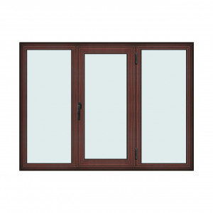 Fereastra 190x140cm, 3 canate, mahon, dreapta si rabatare, Klass, 7cm, 6 camere, 2 garnituri - Img 1