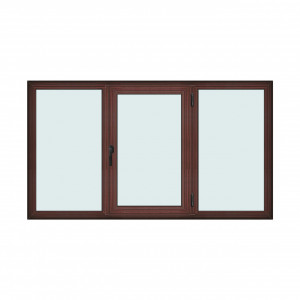 Fereastra 230x130cm, 3 canate, mahon, dreapta si rabatare, Klass, 7cm, 6 camere, 2 garnituri - Img 1