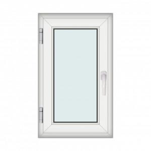 Fereastra 60x100cm, 1 canat, alb, stanga si rabatare, Klass, 7cm, 6 camere, 2 garnituri