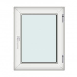 Fereastra 80x100cm, 1 canat, alb, dreapta si rabatare, Klass, 7cm, 6 camere, 2 garnituri - Img 1