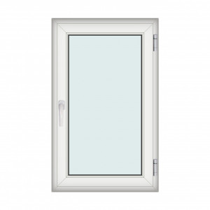 Fereastra 80x130cm, 1 canat, alb, dreapta si rabatare, Klass, 7cm, 6 camere, 2 garnituri - Img 1