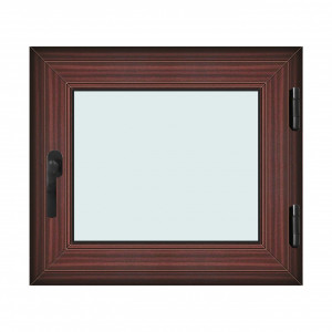 Fereastra 80x70cm, 1 canat, mahon, dreapta si rabatare, Klass, 7cm, 6 camere, 2 garnituri - Img 1