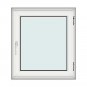 Fereastra 90x100cm, 1 canat, alb, dreapta si rabatare, Klass, 7cm, 6 camere, 2 garnituri - Img 1