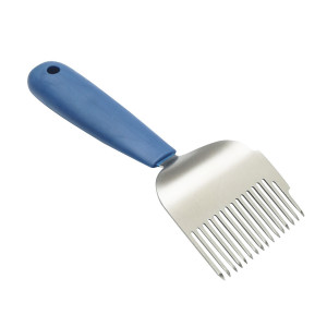 Furculita apicola pentru descapacit din inox cu maner plastic 190mm, Cod: DISKR28 - Img 4