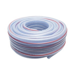 Furtun gradina PVC transparent 3/4 inch (19mm), PN6 bar, 19x25mm cu insertie textila impletita 50m/rola UZ INTENSIV, BK80391