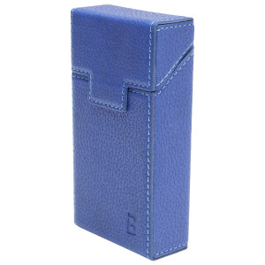 Husa albastra din piele pentru pachet de tigari P25, Cod: BK90451, BRECKNER GERMANY - Img 1