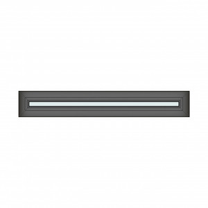 Iluminator 130x20cm, 1 canat, antracit, fix, Klass, 7cm, 6 camere