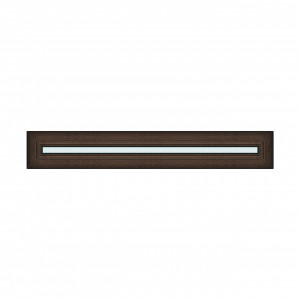 Iluminator 130x20cm, 1 canat, wenge (tabac), fix, Klass, 7cm, 6 camere