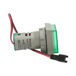 Indicator digital ampermetru si voltmetru LED alb 0-100A/50-500V AC Ø 22mm Breckner Germany, BRECKNER GERMANY, BK76644 - Img 3
