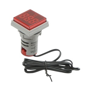Indicator digital temperatura cu sonda LED rosu 220V/380V AC Ø 22mm Breckner Germany, BRECKNER GERMANY, BK76642 - Img 2