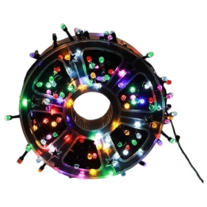 Instalație de Crăciun – Rolă 50 m Real, 240 LED V8 „Diamant”, 8 Jocuri de Lumini, Multicolor, Interior/Exterior - Img 3
