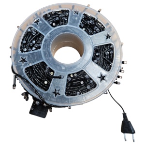Instalație de Crăciun pe rolă – 100 m, LED multicolor, fir discret - Img 2