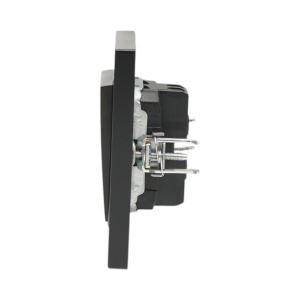 Intrerupator cap scara negru incastrat 220V, 10AX, ABS 80x80mm, DISRP36 - Img 5