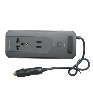 Invertor tensiune 12V-220V 200W, display digital LED, unda sinusoidala modificata, port USB, USB-C, iesire AC pentru laptop, telefon, frigider auto , Cod: BK79821 - Img 3