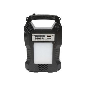 Kit iluminat portabil, LED cu 3 becuri/proiector, radio FM, telecomanda panou solar si baterie 6V, 3 Ah, pentru pescuit, camping, GD-8060, Cod: DISLK31, Gdplus - Img 4